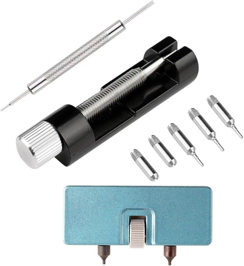 Kinobo Watch Link Removal Kit, Tools to Adjust and Remove Bracelets，Pin Remover for Sizing Strap，Watch Band Adjustment Tool Kit with Extra Replacement - Image 1